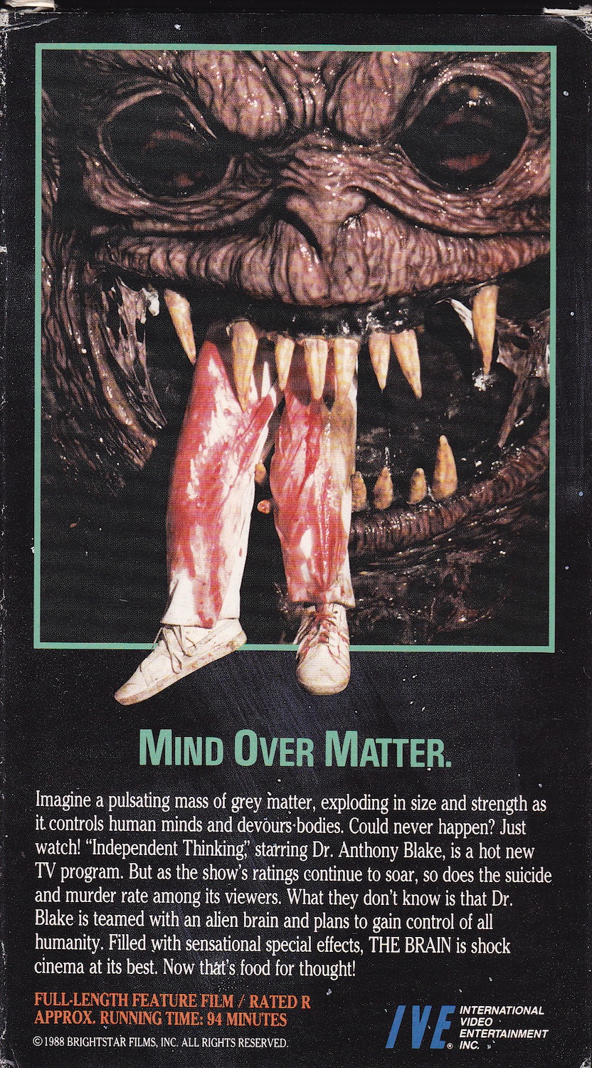 COLLECTING VHS: The Brain (1988)
